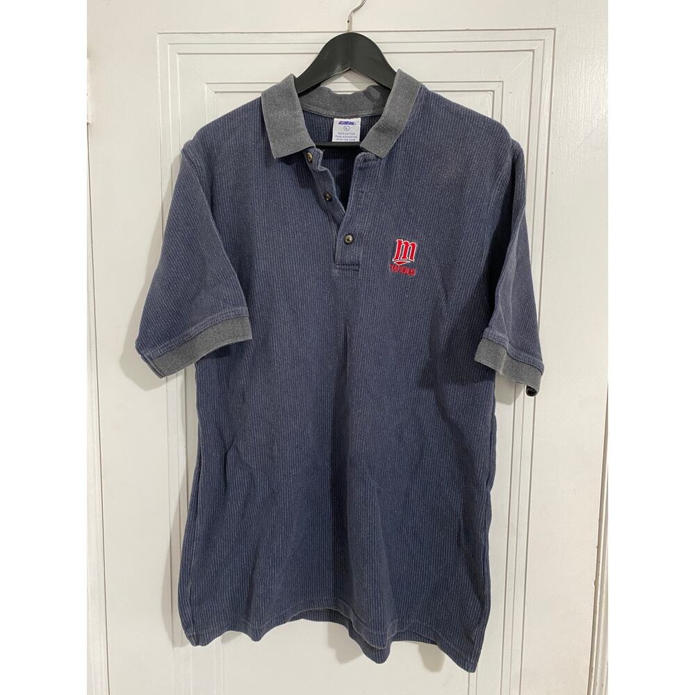 Retro Minnesota Twins Polo Shirt Men's Size Large